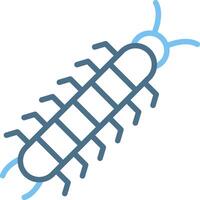 Centipede Line Two Colour Icon Design vector