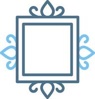 Frame Line Two Colour Icon Design vector