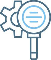 Optimization Line Two Colour Icon Design vector