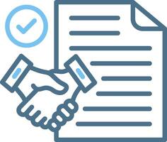 Paper Line Two Colour Icon Design vector