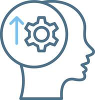 Productive Line Two Colour Icon Design vector
