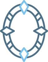 Frame Line Two Colour Icon Design vector
