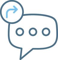 Share Line Two Colour Icon Design vector