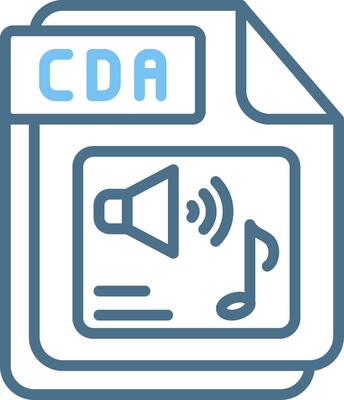CDA Line Two Colour Icon Design