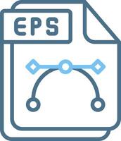 EPS Line Two Colour Icon Design vector