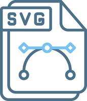 SVG Line Two Colour Icon Design vector