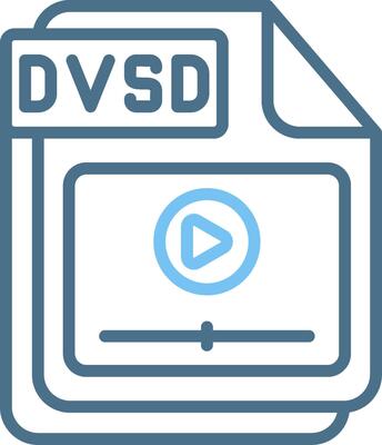 DVSD Line Two Colour Icon Design