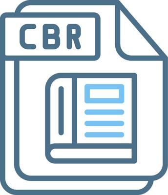 CBR Line Two Colour Icon Design