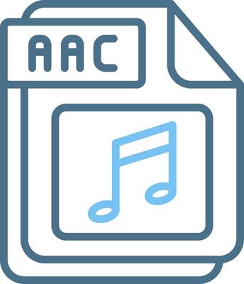 AAC Line Two Colour Icon Design