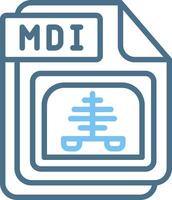 MDI Line Two Colour Icon Design vector