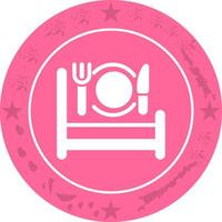 Breakfast in Bed Icon Design vector
