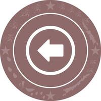 Left Arrow Icon Design vector