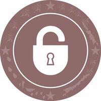 Open Lock Icon Design vector