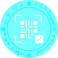 QR Code Link Icon Design vector