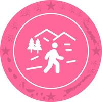 Nature Walk Icon Design vector