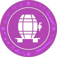 Wine Cask Icon Design vector