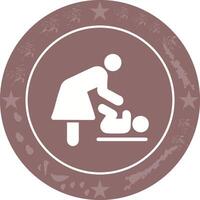 Changing Table Icon Design vector