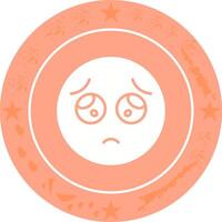 Pleading Face Icon Design vector