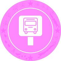 Bus Stop Icon Design vector