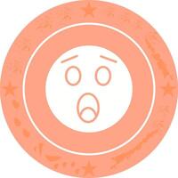 Astonished Face Icon Design vector