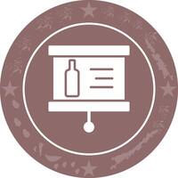 Wine Presentation Icon Design vector