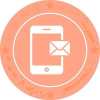 Mobile E-mail Icon Design vector