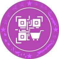 QR Code Shopping Icon Design vector