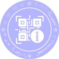 QR Code Information Icon Design vector