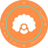 Clown Wig Icon Design vector