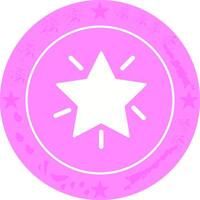 Glowing Star Icon Design vector