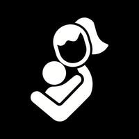 Mother and Child Icon Design vector