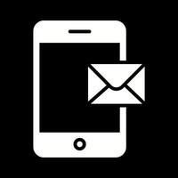Mobile E-mail Icon Design vector