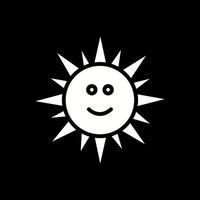 Sun with Face Icon Design vector
