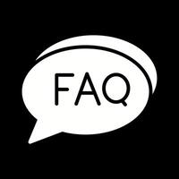 FAQ Section Icon Design vector