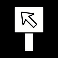 Diagonal Up Left Arrow Icon Design vector