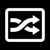 Shuffle Tracks Button Icon Design vector