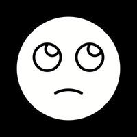 Face with Rolling Eyes Icon Design vector