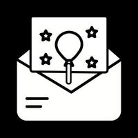 Party Invitation Icon Design vector