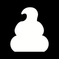 Pile of Poo Icon Design vector