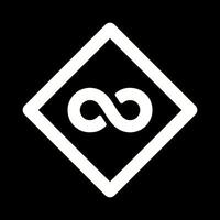 Infinity Sign Icon Design vector