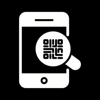 QR Code Authentication Icon Design vector