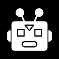 Robot Face Icon Design vector