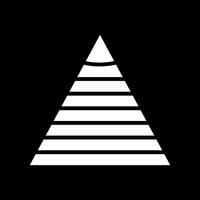 Pyramid Graph Icon Design vector