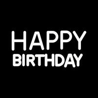 Happy Birthday Sign Icon Design vector