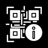 QR Code Information Icon Design vector