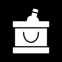 Wine Cooler Icon Design vector