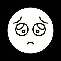 Pleading Face Icon Design vector