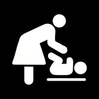 Changing Table Icon Design vector