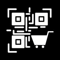 QR Code Shopping Icon Design vector