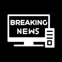 Breaking Story Icon Design vector